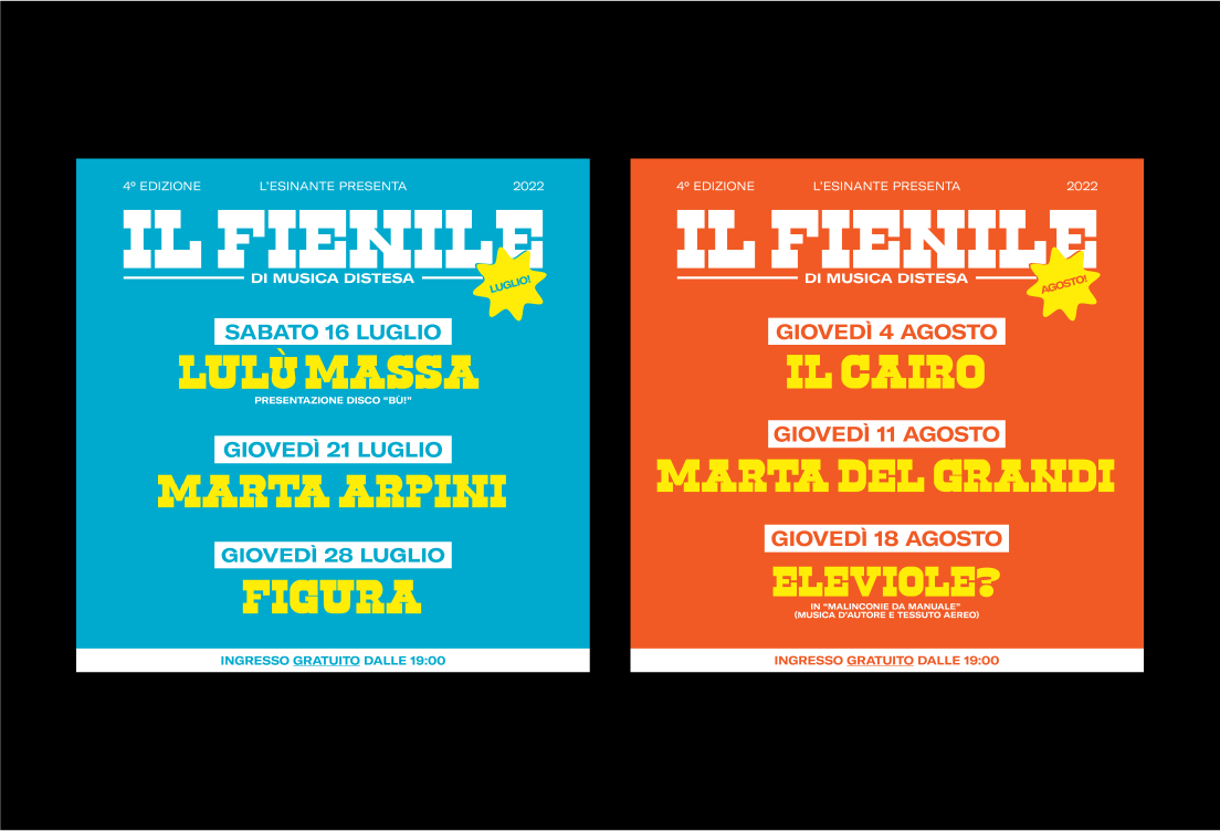 Il Fienile di Musica Distesa — Brand identity by Alberto Ricchi
